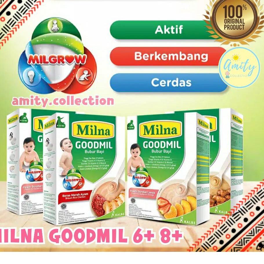 ✭ MILNA GOODMIL Bubur Bayi goodmill 6 bulan 8bulan 6+ 8+ Makanan Bayi Cereal Bayi Bubur Tim bubur ba