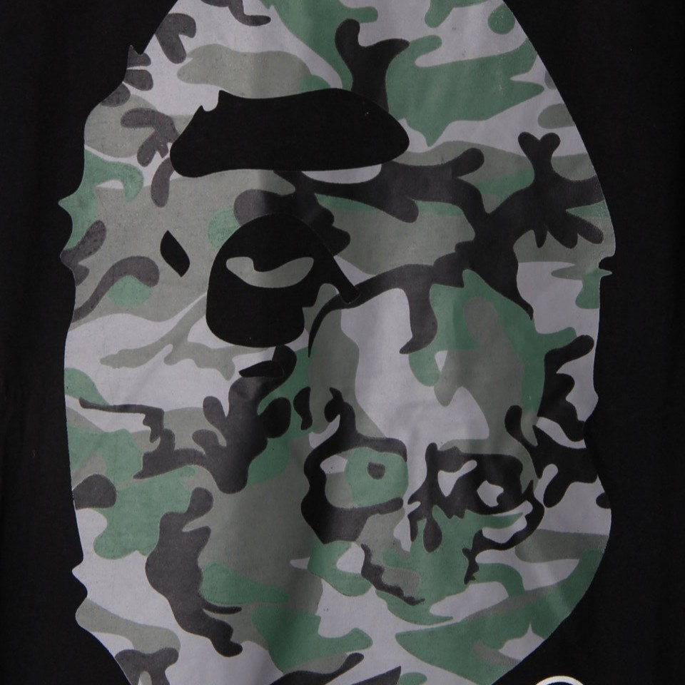 KAOS BAJU BAPE x MASTERMIND JAPAN BLACK ICLC AIN