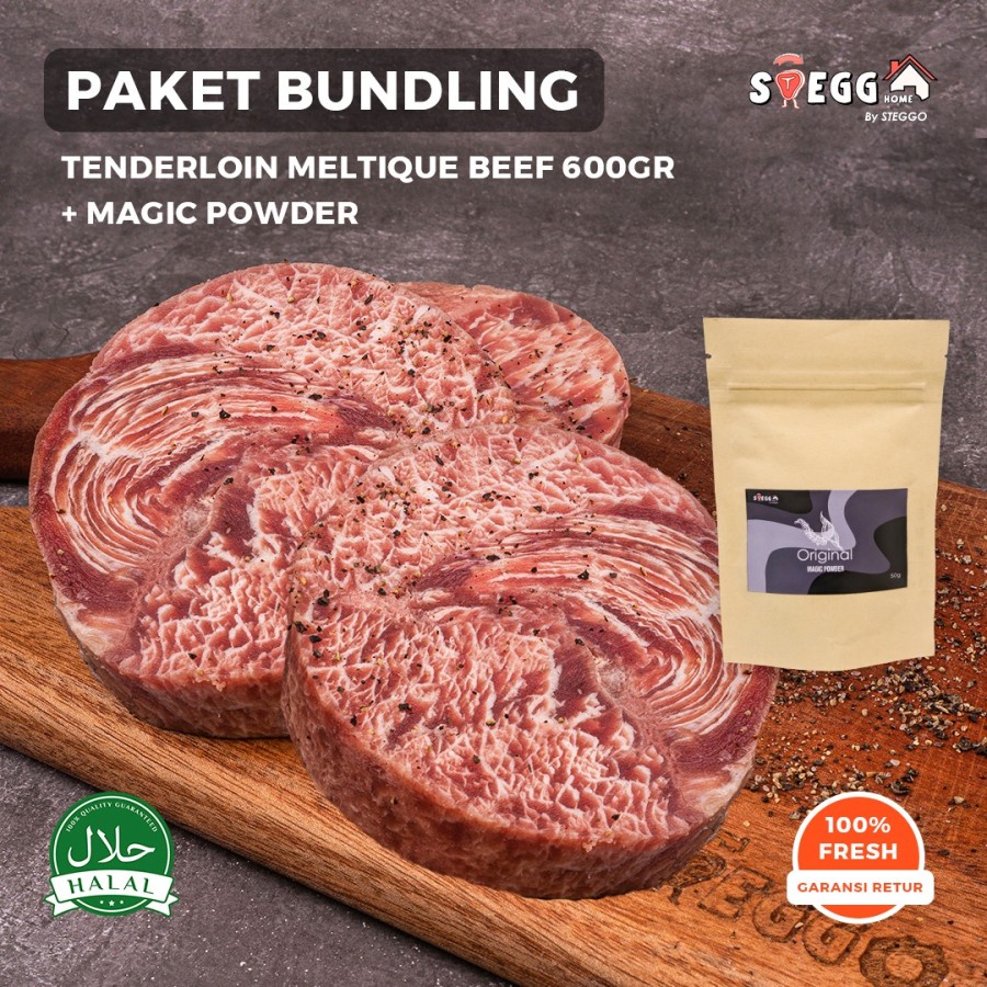 

PAKET BUNDLING TENDERLOIN 600 GRAM + MAGIC POWDER (HEMAT 30 RIBU)