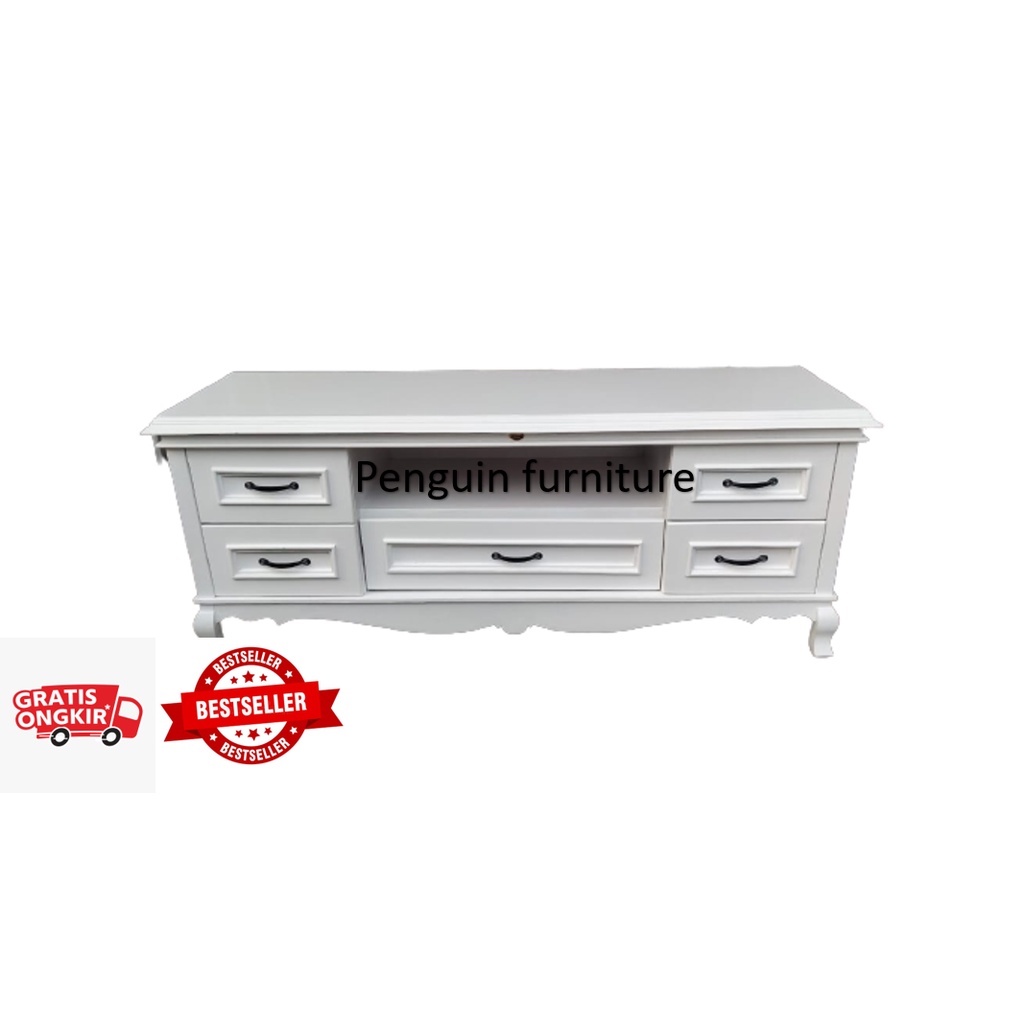 Meja Tv Minimalis Buffet Tv Minimalis Putih Blockteak/ buffet tv minimalis/buffet tv/rak tv/meja tv/