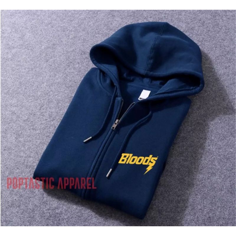 Jaket Zipper Pria Wanita Bloods Premium