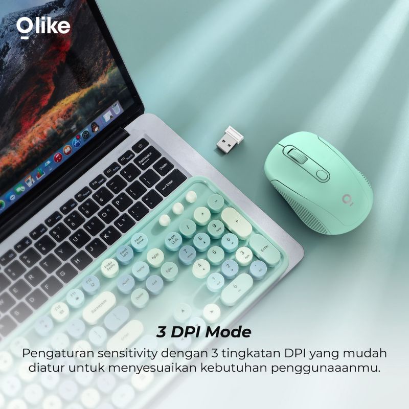 MOUSE WIRELESS OLIKE M2 GARANSI 12 BULAN