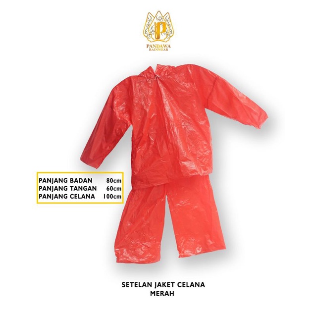 Jas Hujan Plastik HDPE Setelan Jaket Celana Grosir Murah