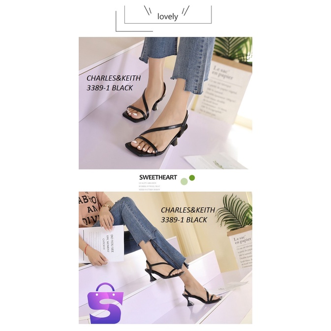 SANDALS WOMEN HEELS SLINGBACK 3389-1 (BELI 1 GRATIS 1)