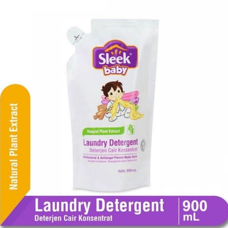 Sleek Baby Laundry Detergent 1200ml - Sleek Sabun Cuci Baju Pakaian Bayi - Slek Sabun Cuci Cair Bayi