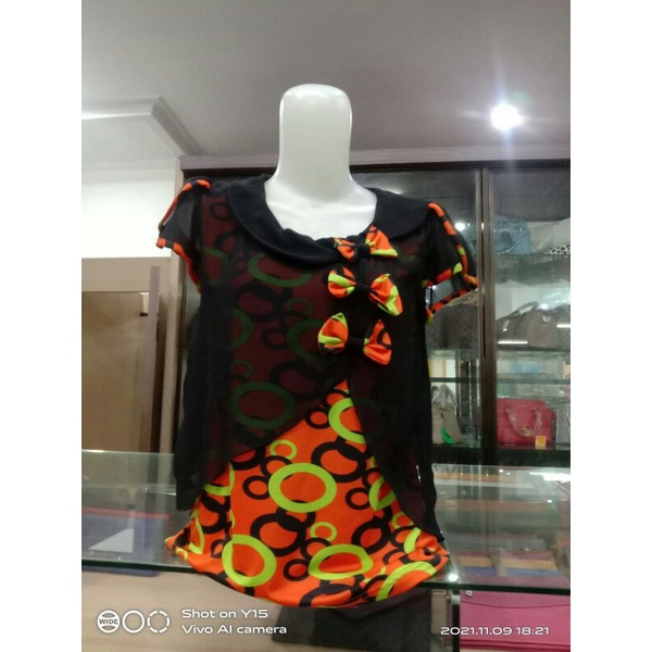 atasan lengan pendek merk I❤CAVELL