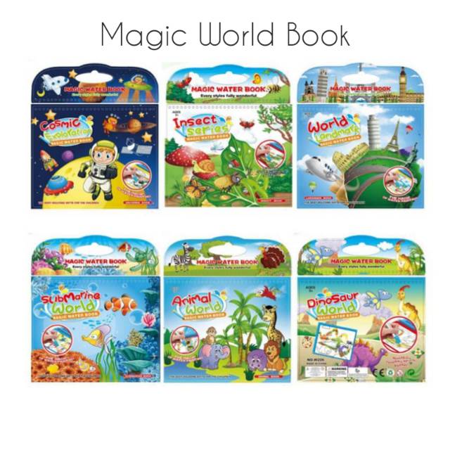 Magic Wold Book/Buku Mewarnai/Buku Edukasi Anak