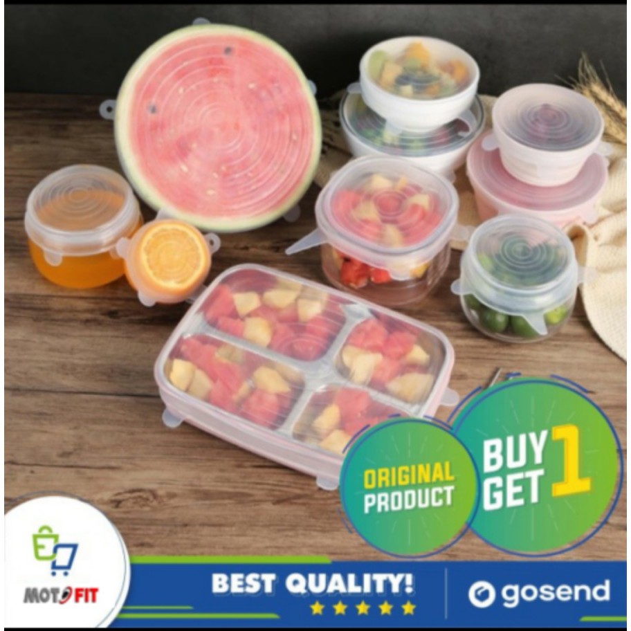 PAKET 12 PCS Food Cover Silikon BUY 1 SET GET 2 SET