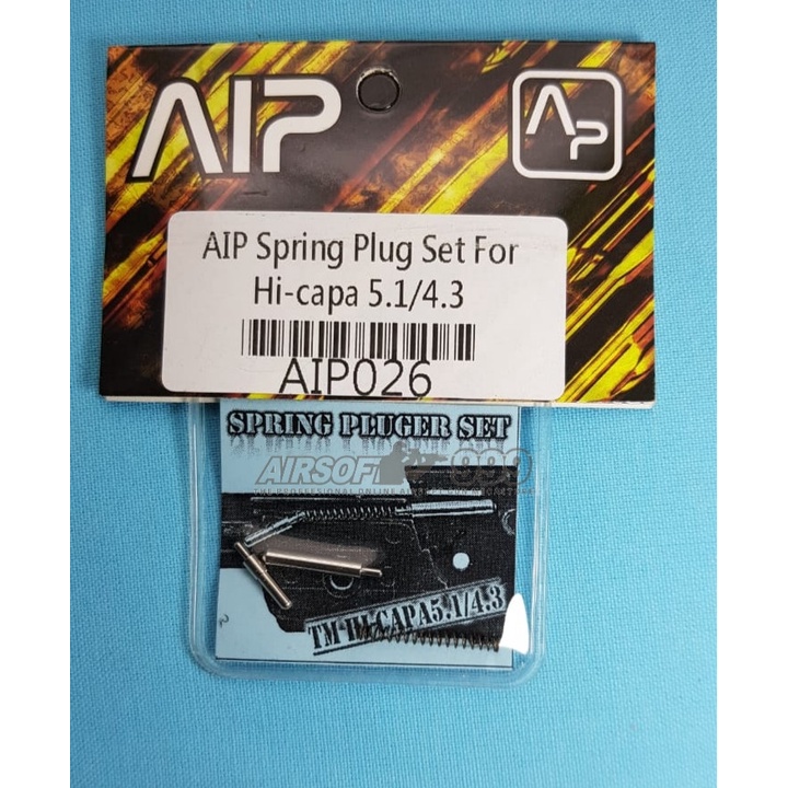 AIP Stainless Steel Safety Spring Plug Set - Tokyo Marui Hi-Capa