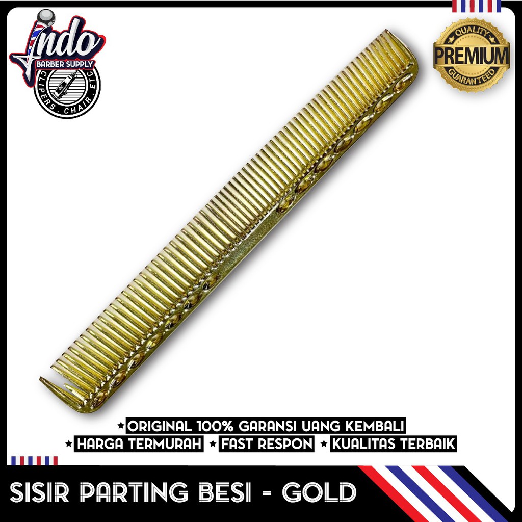 YSPARK SISIR PARTING POTONG RAMBUT METAL / PARTING HAIR COMB BARBER