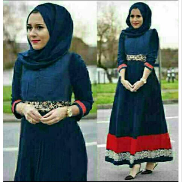 Vd NEW hijab nurhaliza navy (2 warna)