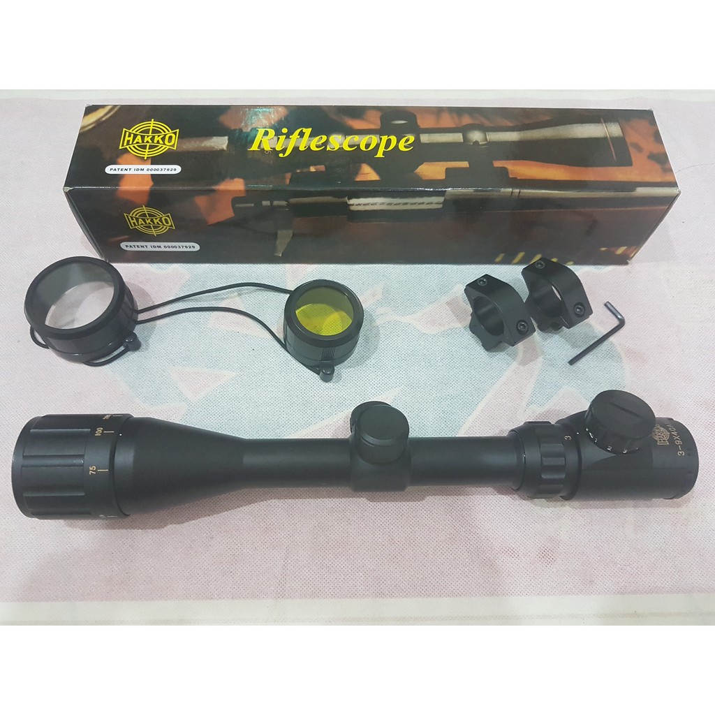jual Telescope HAKKO RING GOLD 3-9x40 AOE  Termurah z7