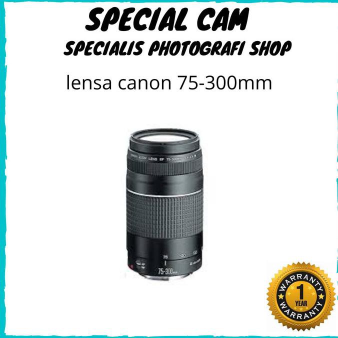 Lensa Canon 75 300 Mm Canon 75 300mm Shopee Indonesia
