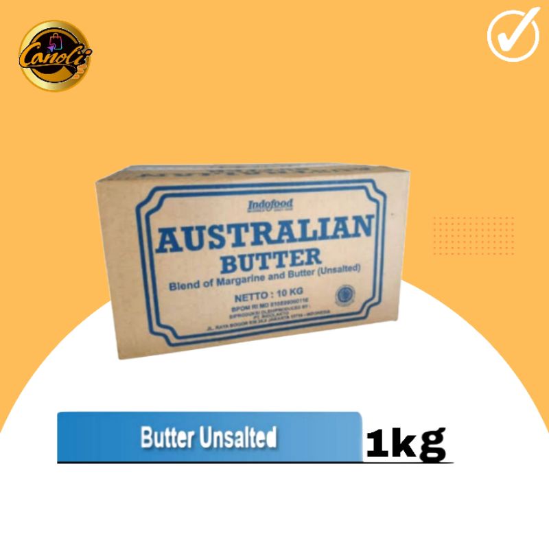 

australian butter unsalted 1kg