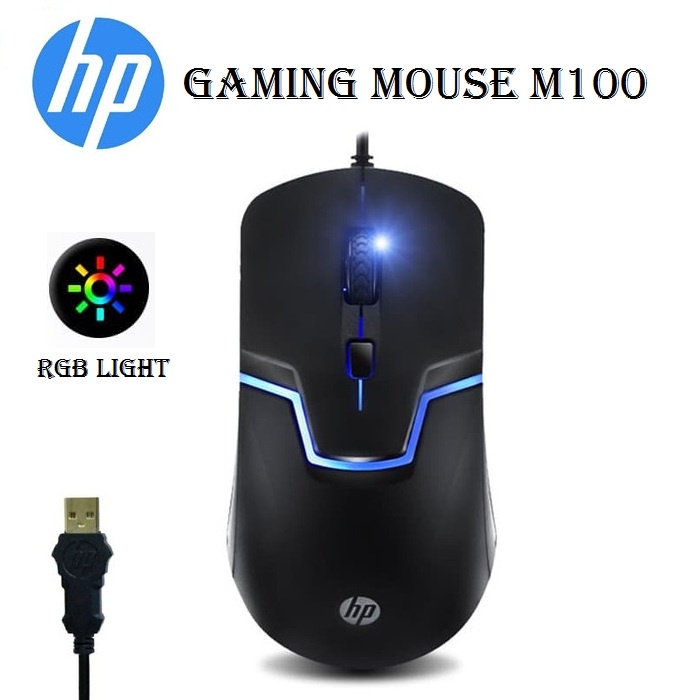 Mouse Gaming HP m100 Optical USB