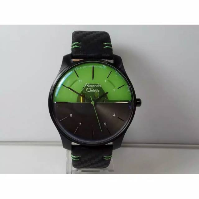 Alexandre christie ac8532mh signature jamtangan pria stainless leather