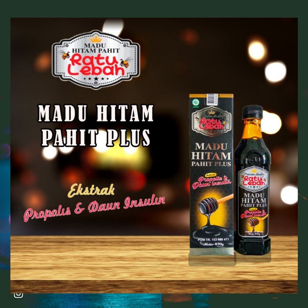 

Original Madu Hitam Pahit Ratu Lebah Plus Propolis| Herbal Stamina|Herbal Asam Urat|Herbal Diabetes