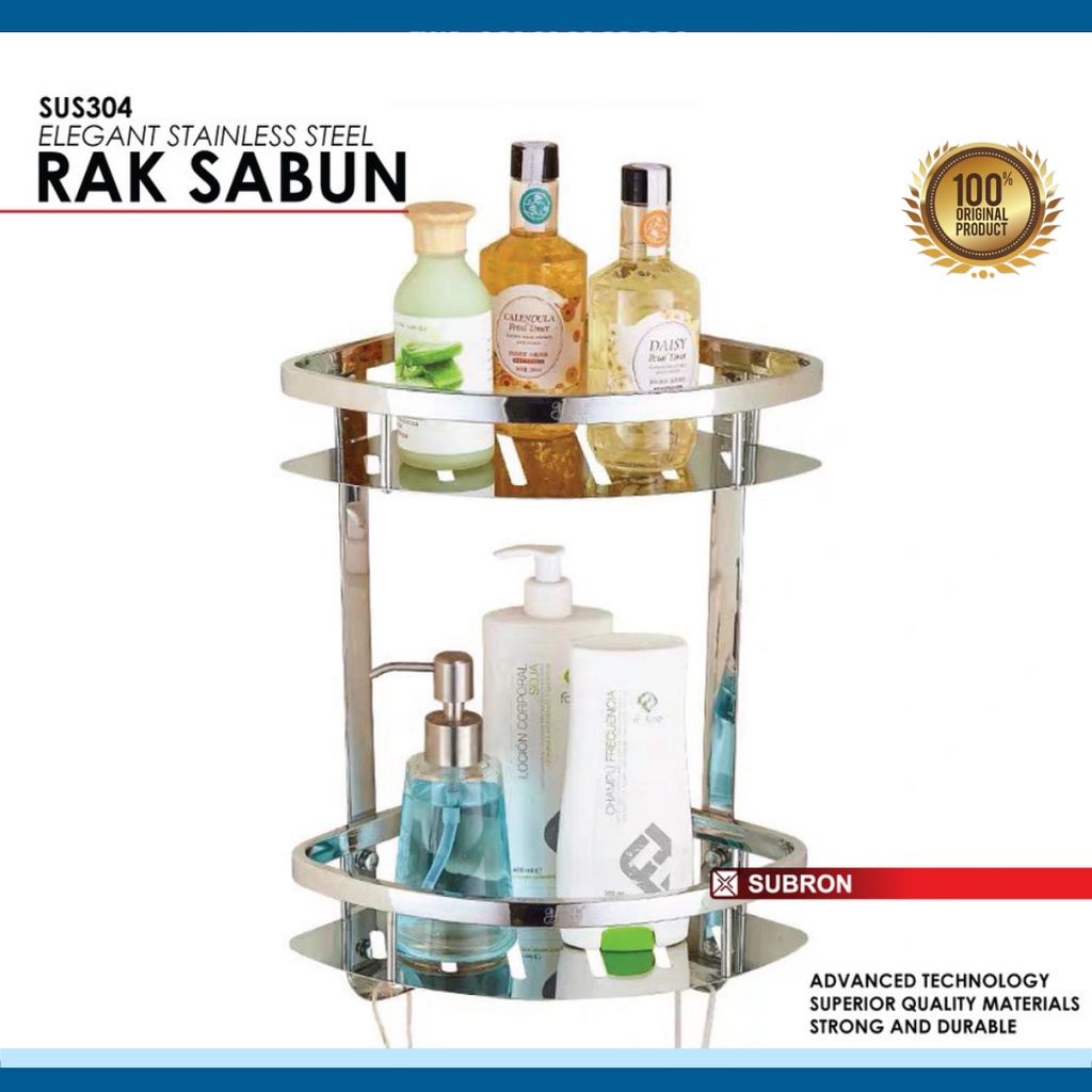 RAK SABUN | RAK SUDUT STAINLESS STEEL