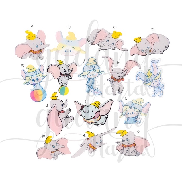 GEMEZZ Pin Akrilik Gajah Peniti ELephent Unik Bros lucu GG 208467