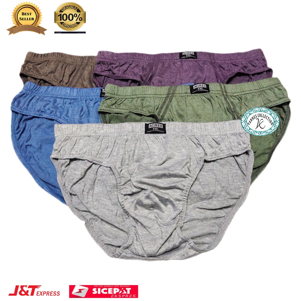 CD Agree M L XL XXL/Sempak Cowok Dewasa/CD Agree Dewasa IsI 3/Pcs