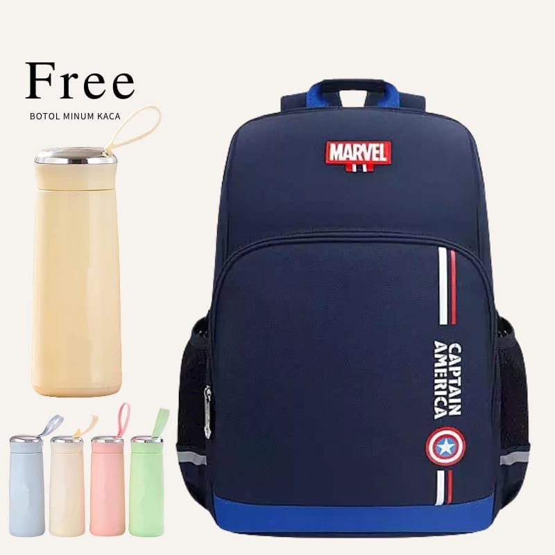 MARV1L - PROMO Tas Ransel Sekolah SD Anak Laki Laki ukuran Besar 17&quot; laptop