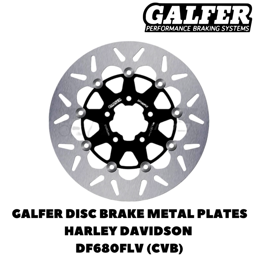 Galfer Brake Disc Metal Plates / Piringan Cakram Galfer DF680FLV (CVB) / Disk Cakram Galfer / Disk G