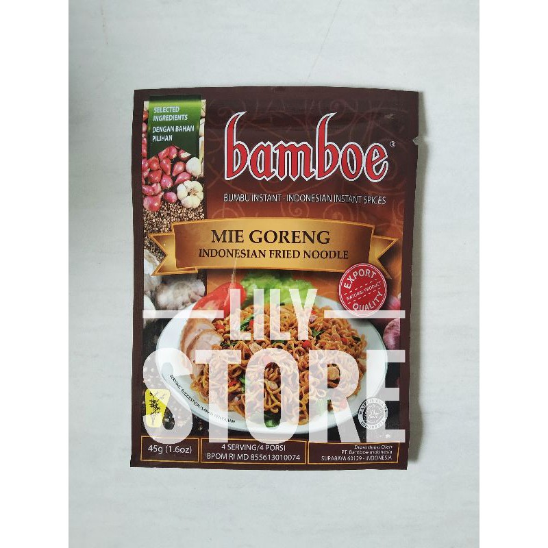 

Bamboe / Bambu Export Bumbu Mie Goreng 45g