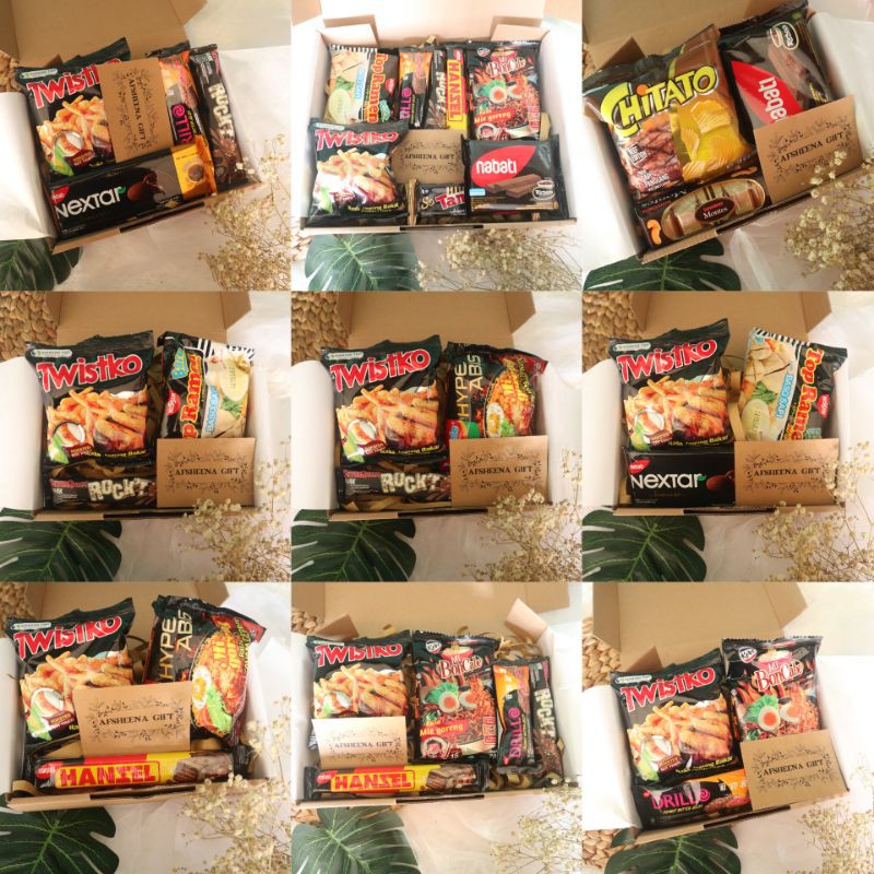 

Snack Box Part 7 / Hampers Snack / Snack Box Termurah / Kado Unik / Kado Murah