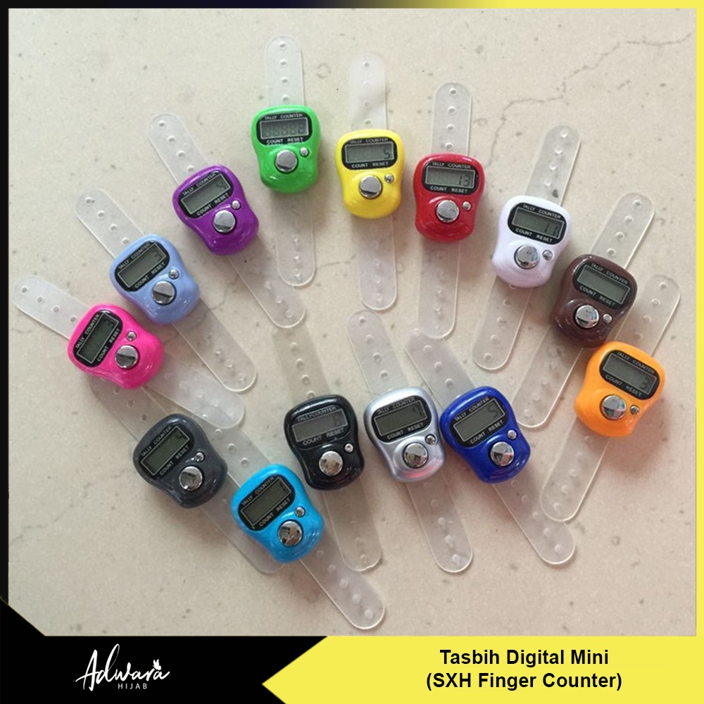 SXH Tasbih Digital Mini / Alat Hitung Tasbih Elektrik / Finger Tally Counter Mini