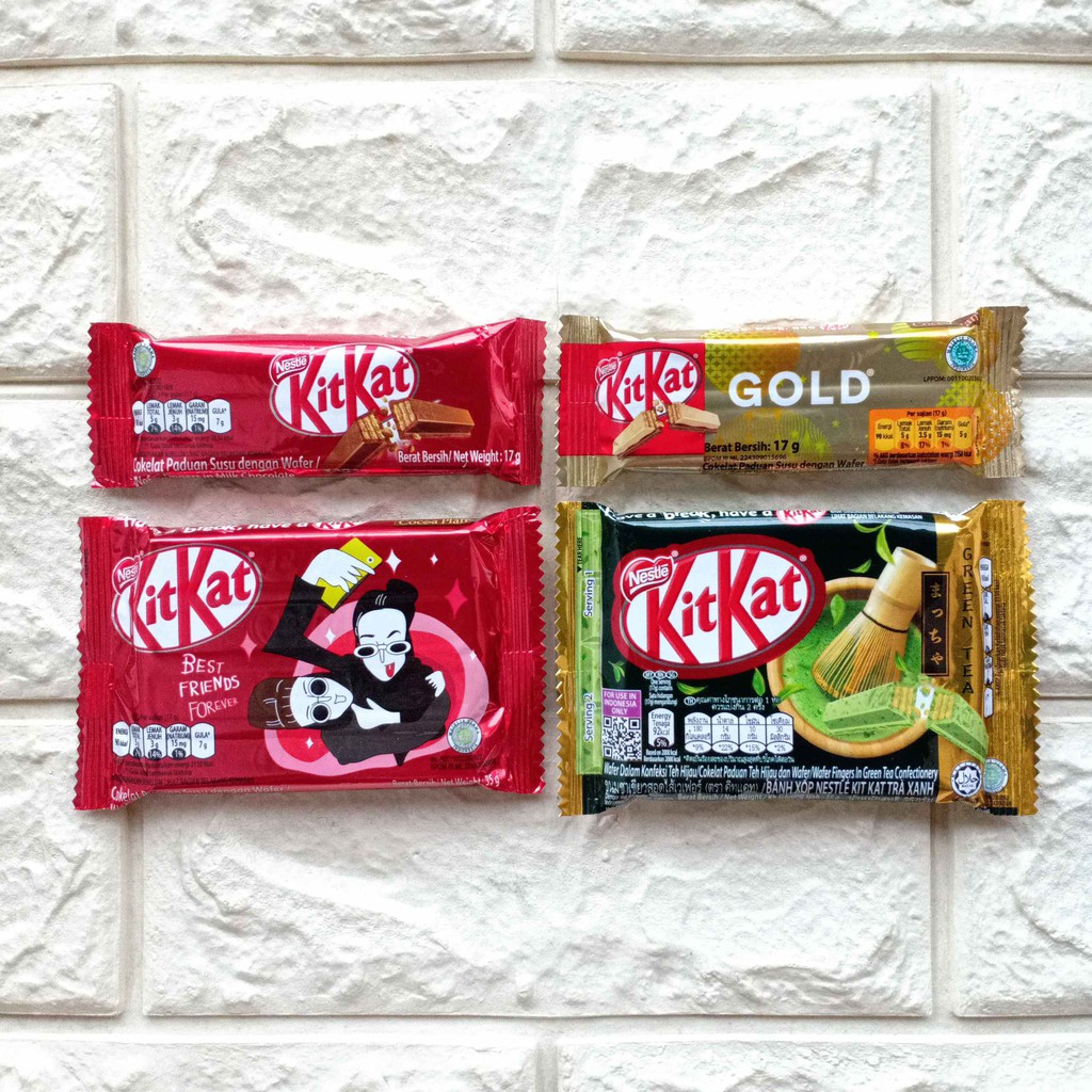 Nestle Kit Kat KitKat Gold Green Tea Bites 17gr 35gr Coklat Cokelat Susu Wafer Fingers Snack Cemilan