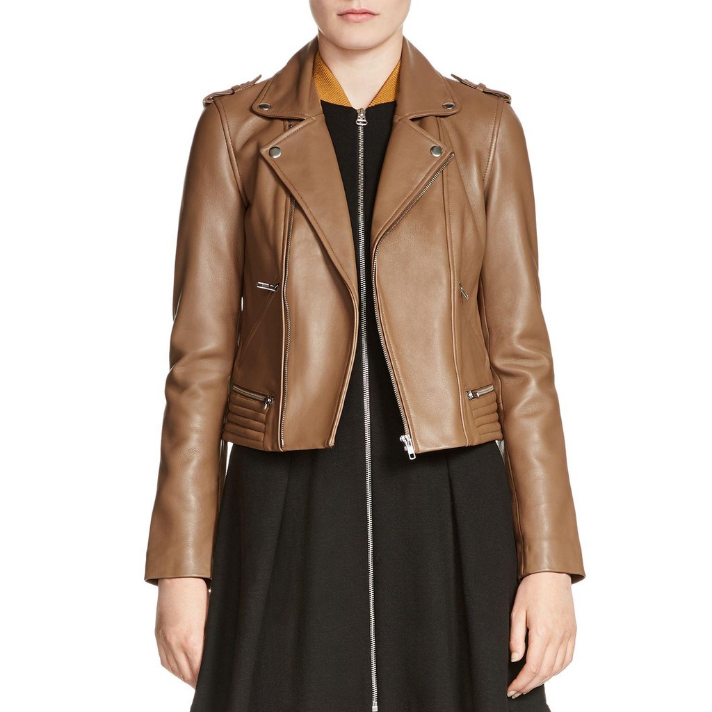 Jaket Kulit Wanita Ramones Rock N Roll Keren