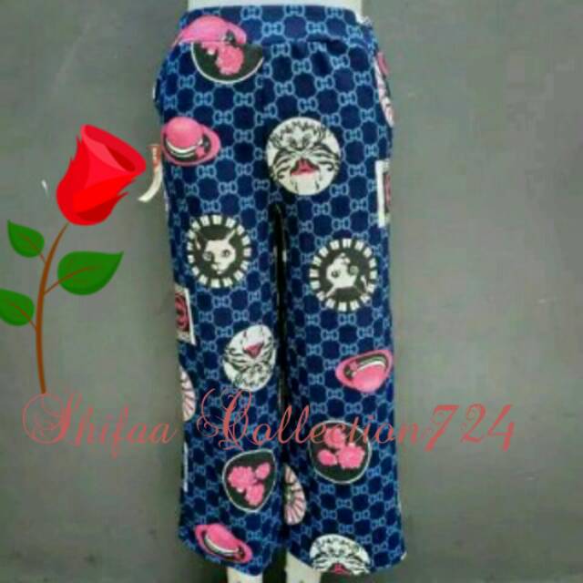 Celana Kulot Panjang Bermotif (BB 50-60 Kg / All Size Dewasa)