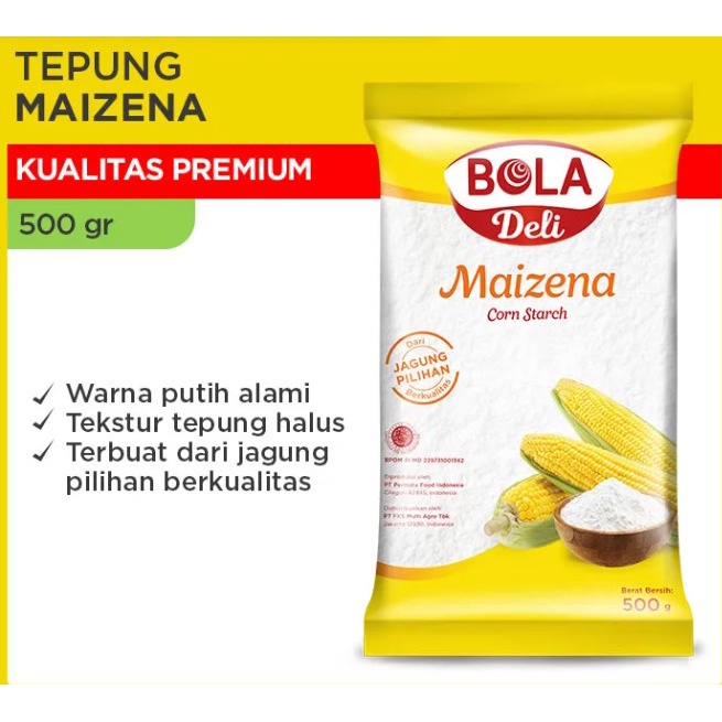 

TEPUNG MAIZENA BOLA DELI - 500GR