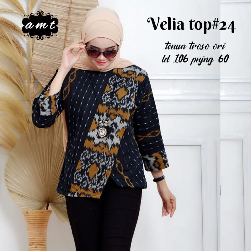 VELIA TOP - Atasan Tenun Wanita - Blouse Tenun Wanita - Tenun Troso