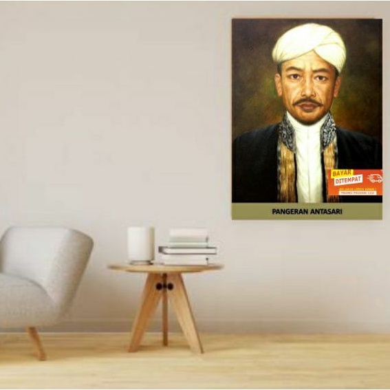 POSTER GAMBAR PANGERAN ANTASARI|POSTER PAHLAWAN NASIONAL|HIASAN DINDING ISLAMI MURAH