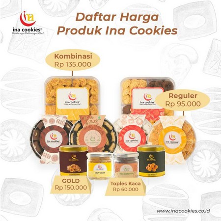 

Aneka Cookies dari ina Cookies ukuran kecil