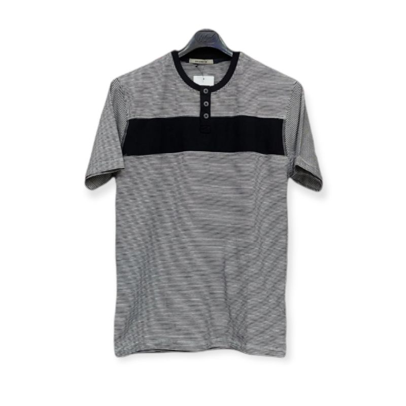 [ COD BRANDYS ] T_SHART LENGAN PENDEK SALUR LIDI/SALUR TERMURAH /Kaos Salur kancing 3 / Kaos katun g