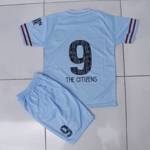 SETELAN BAJU BOLA ANAK MANC CITIY USIA 0-13THN