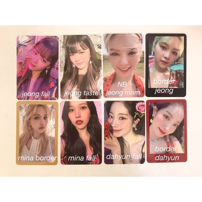 TWICE OFFICIAL PHOTOCARD MURAH FLASHSALE || Taste of Love More and More What is Love nayeon jeongyeo
