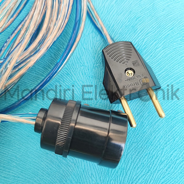 Fitting Lampu Gantung Kabel 5 10 15 20 Meter Broco Rakit Fitting Gantung Kabel