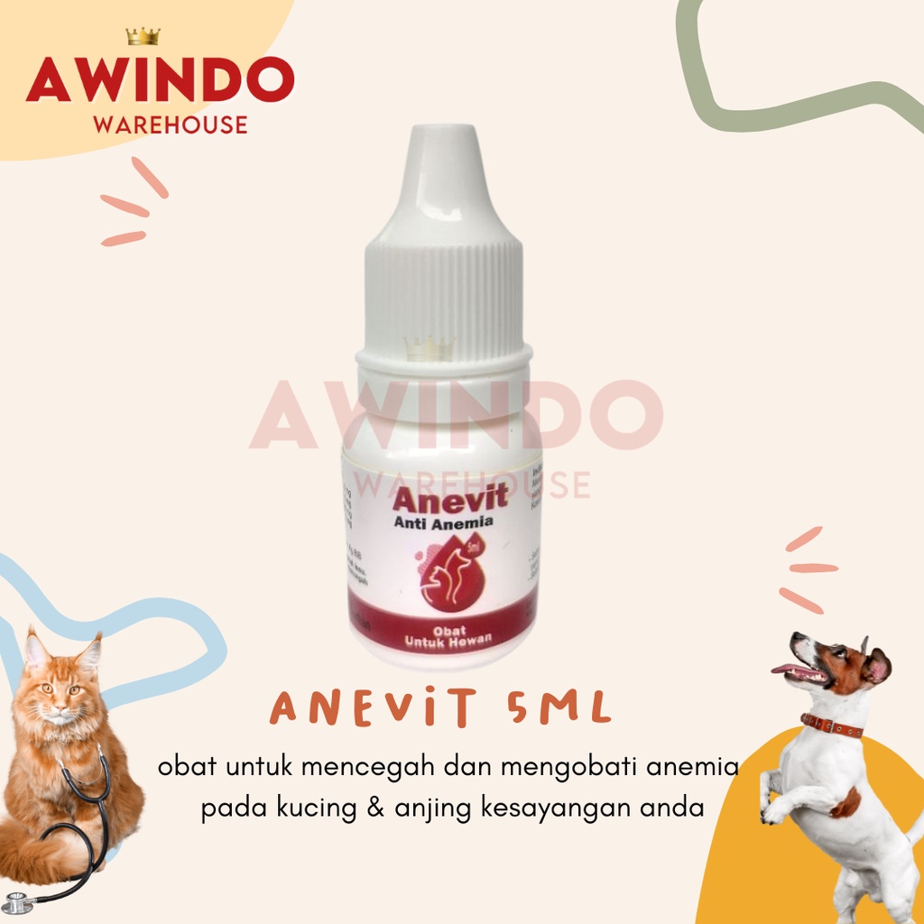 ANEVIT ANTI ANEMIA - Obat Anti Anemia Kurang Darah Kucing Anjing