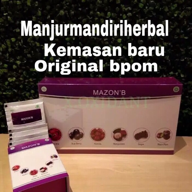 MAZON’B / amazon berries original isi 30 sachet bpom..jaminan asli 100%