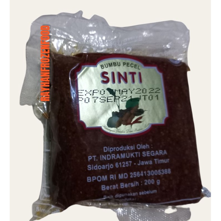 

SINTI SAMBAL PECEL ISTIMEWA 200gr