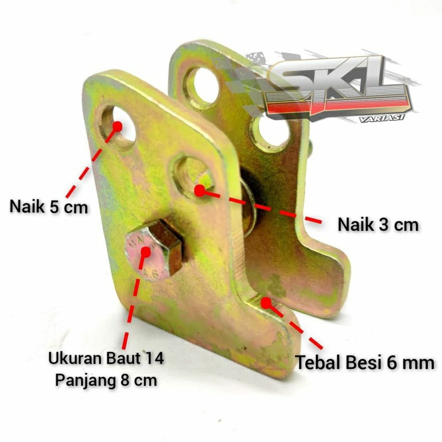 Peninggi Shock Belakang Monoshock Jupiter Mx King Kualitas Sangat Tebal 6mm kuat kokoh