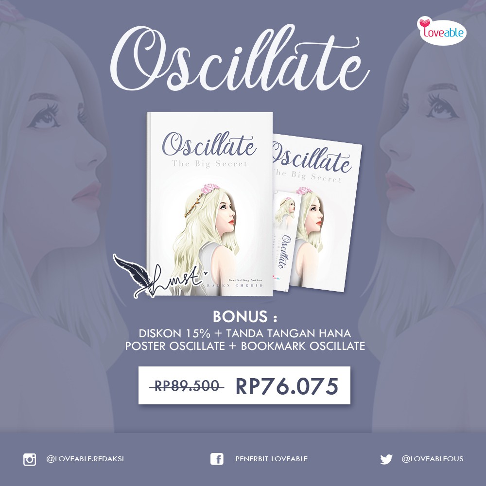

OSCILATTE FREE TTD + POSTER + BOOKMARK