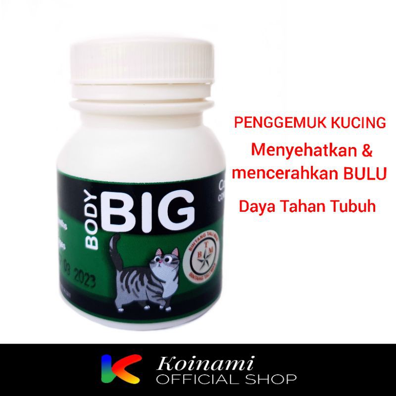 BODY BIG CAT / PENGGEMUK KUCING / VITAMIN BULU KUCING / CAT FATER POWDER / vitamin kucing  / BIG BODY / vitamin bulu kucing