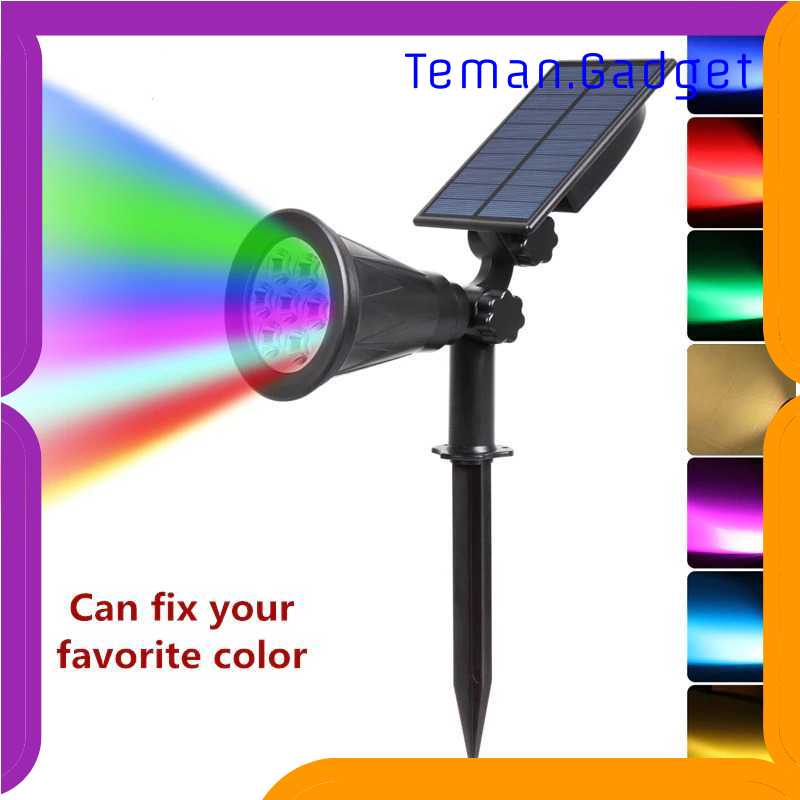 TG-DHA T-Sun Lampu Taman Energi Solar Panel RGB 7 LED - TS-G0102