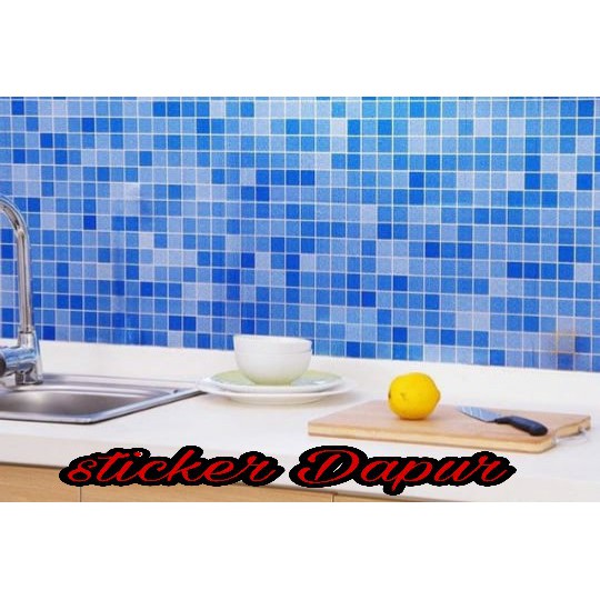 Sticker dapur alumunium foil/ sticker dinding dapur anti minyak dan anti panas