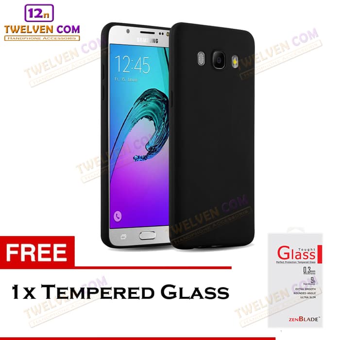 [FLASH SALE] Case Slim Matte Softcase Samsung J5 2016 J510 - Free Tempered Glass