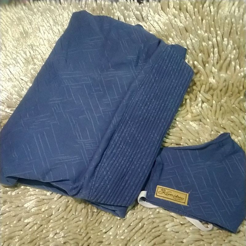 128 CHESSY SYARI JUMBO ORI KIMIKEY HIJAB | JILBAB INSTAN KERUDUNG ORIGINAL-Denim